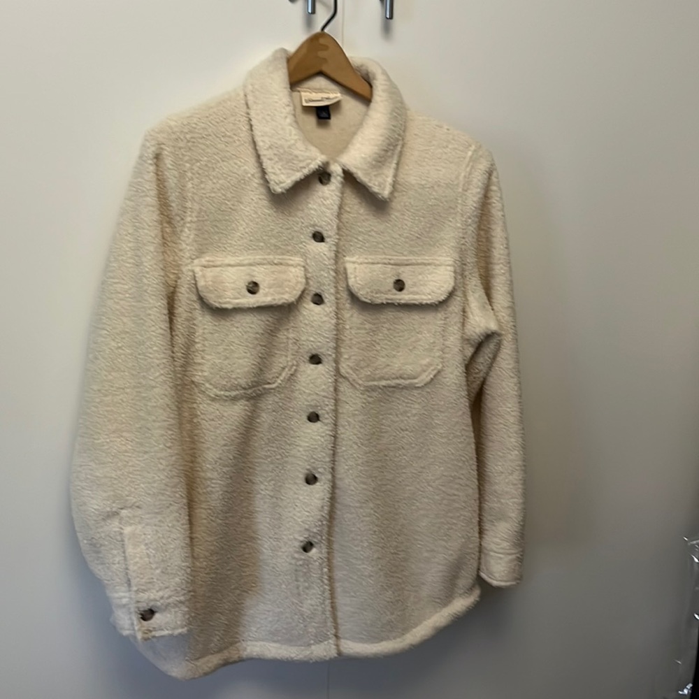 Universal Thread Oversized Sherpa Shacket Jacket Shirt Sz Small excellent!